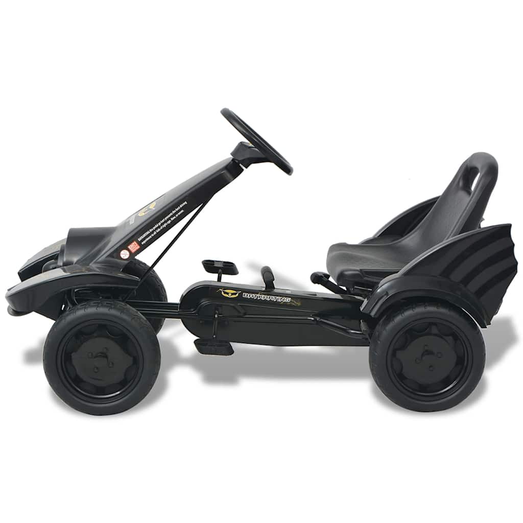 pedálos gokart kocsi állítható üléssel fekete