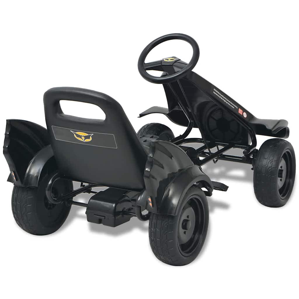 pedálos gokart kocsi állítható üléssel fekete