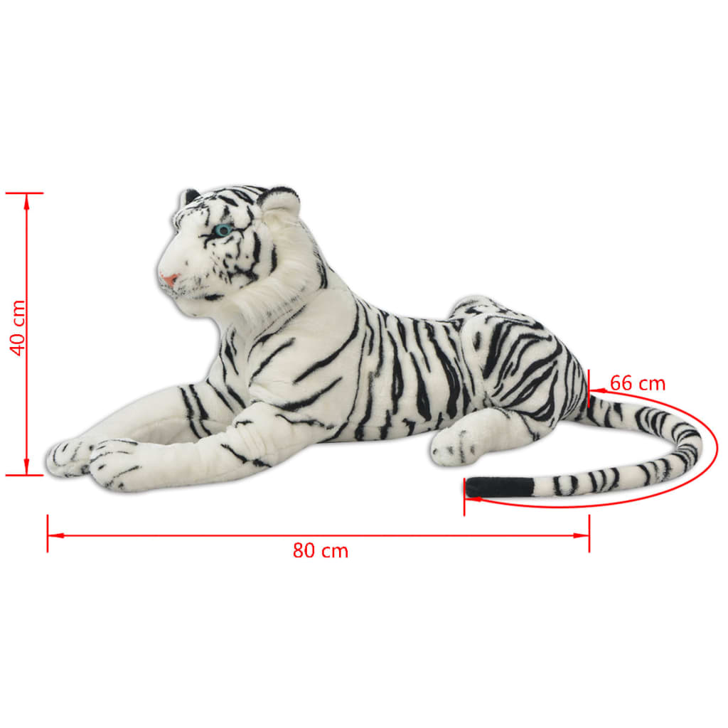 XXL fehér tigris plüssjáték