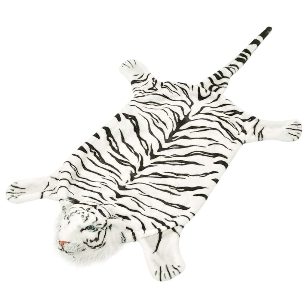 fehér plüss tigris szőnyeg 144 cm