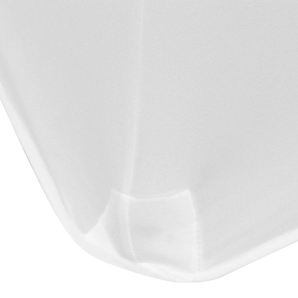 Sztreccs asztal védőhuzat 2 db 120x60,5x74 cm fehér