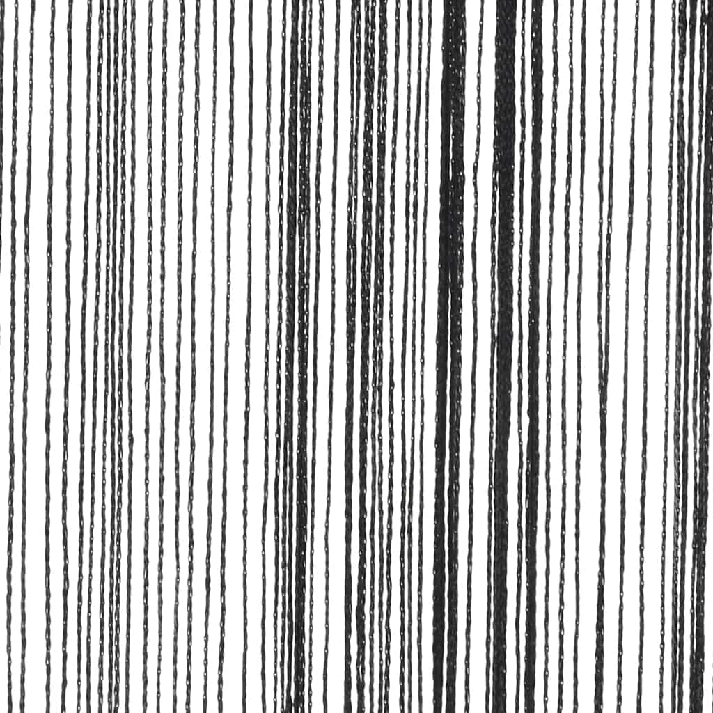 2 db fekete zsinórfüggöny 140 x 250 cm