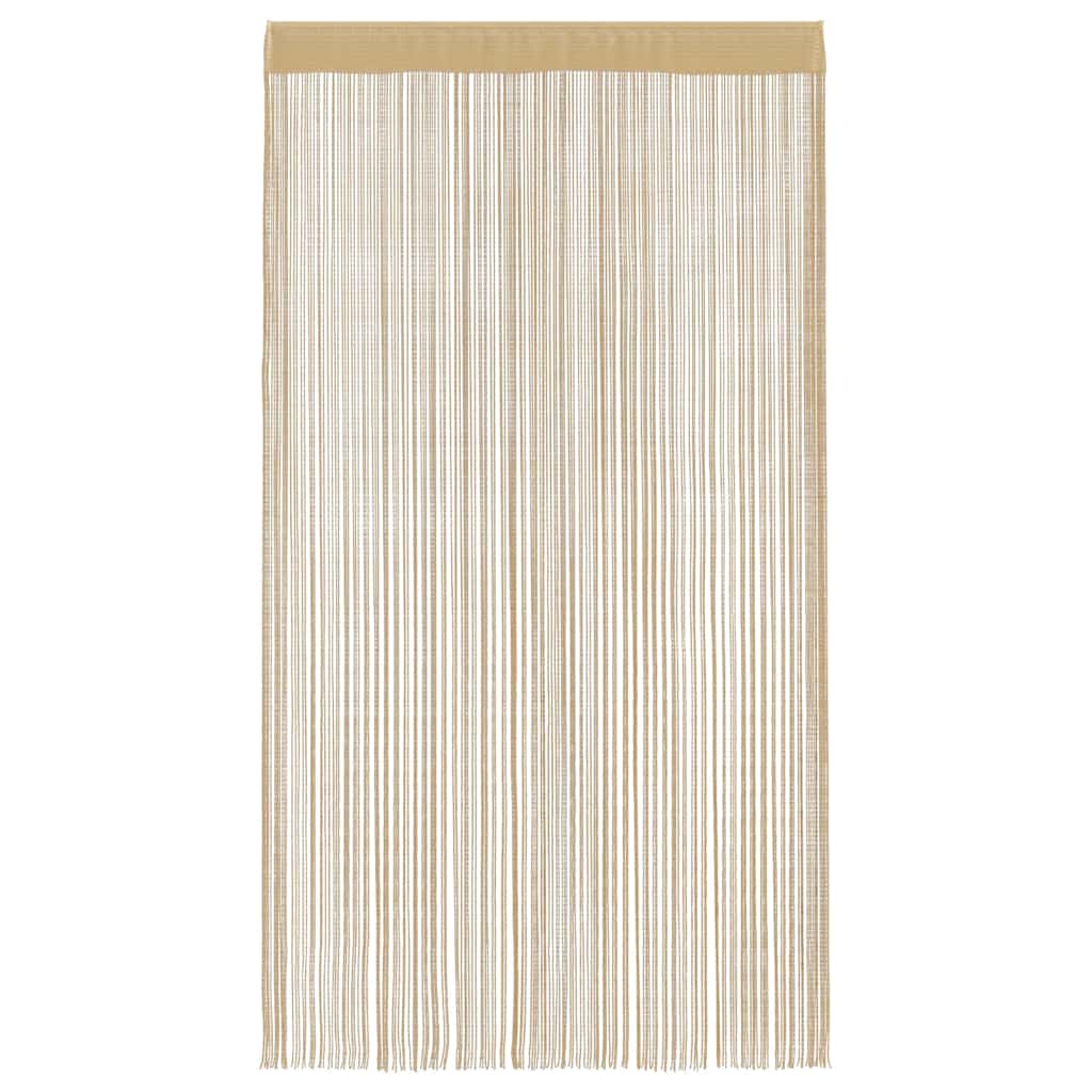 2 db bézs zsinórfüggöny 140 x 250 cm