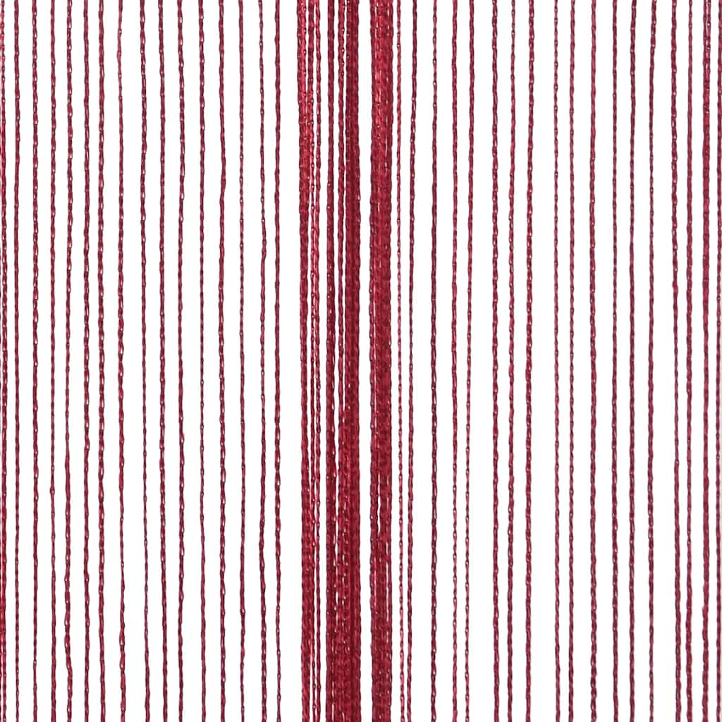 2 db burgundi vörös zsinórfüggöny 140 x 250 cm