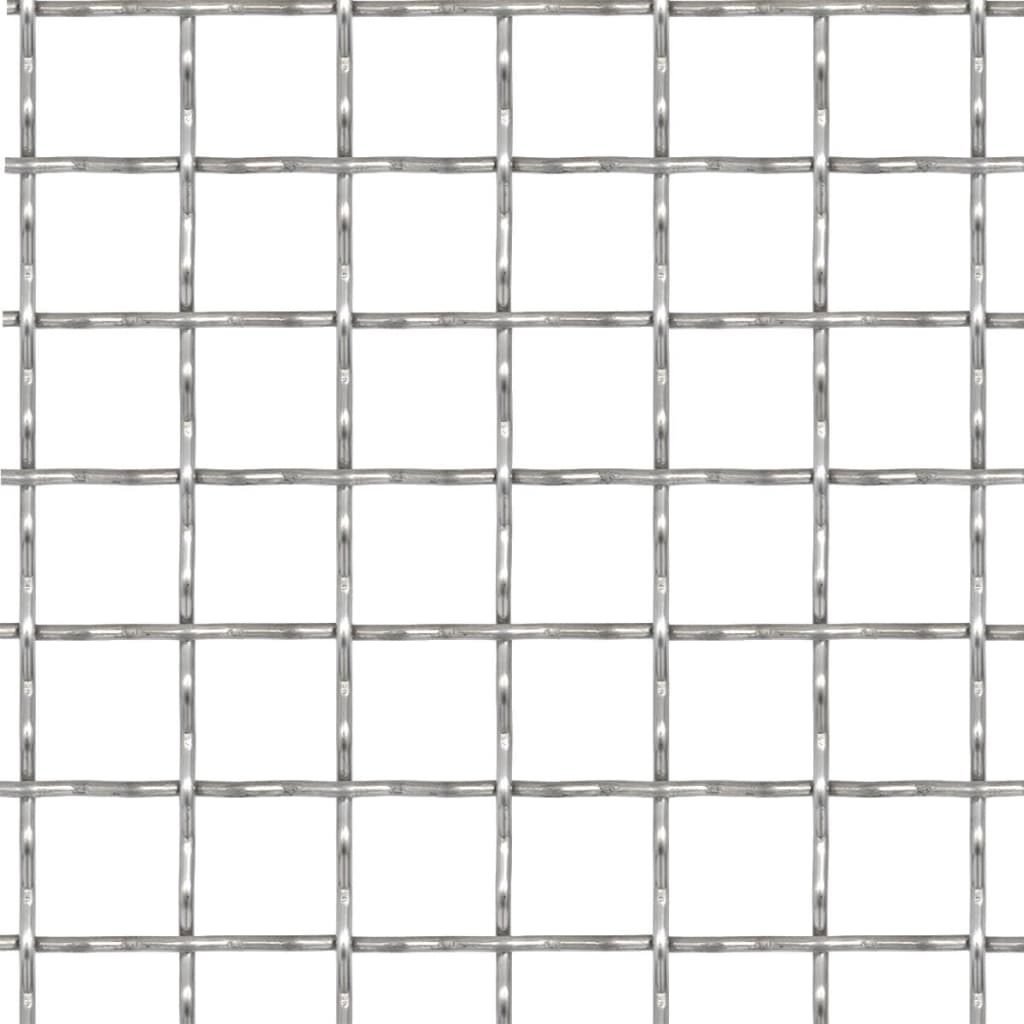 krimpelt rozsdamentes acél kerti drótkerítés 100x85cm 11x11x2mm