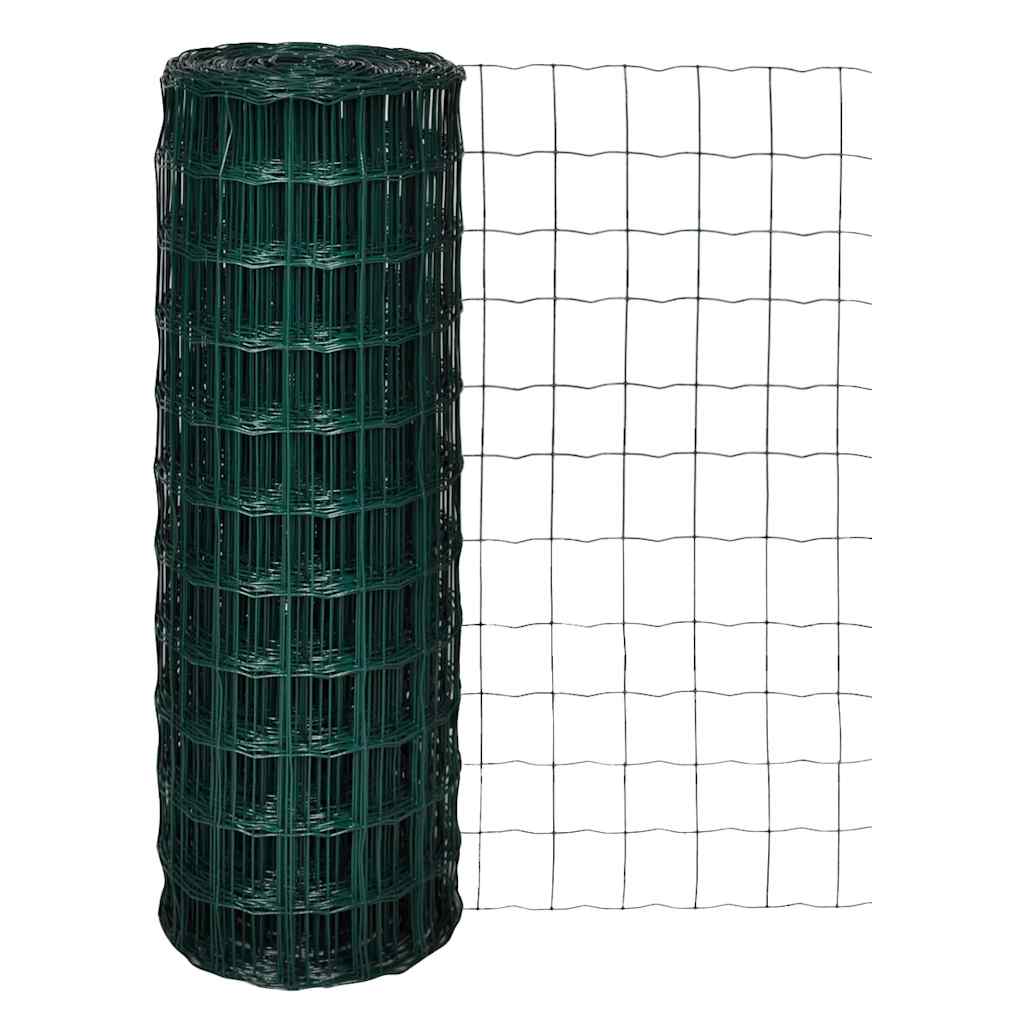 Drótkerítések PVC-bevonatú vas Zöld