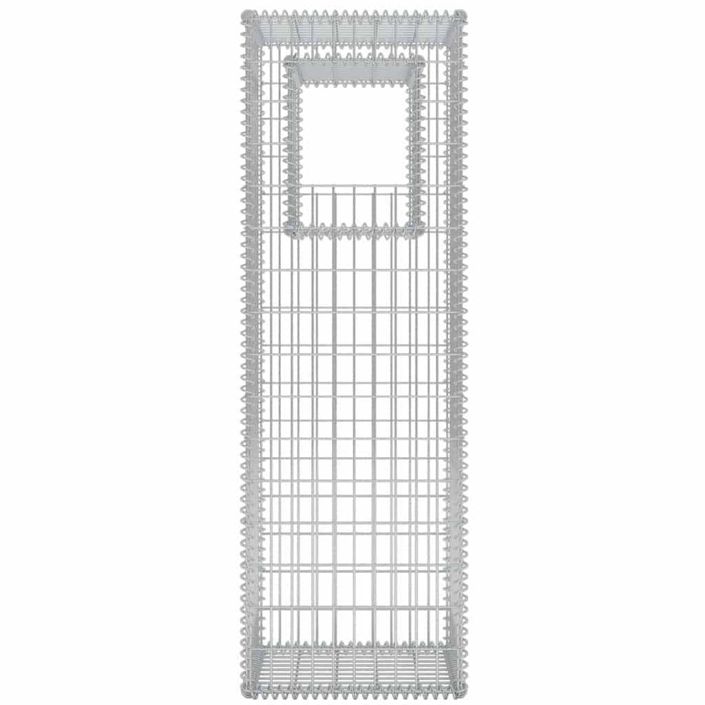 2 db vidaXL acél gabion kosár oszlop / ágyás 50 x 50 x 160 cm