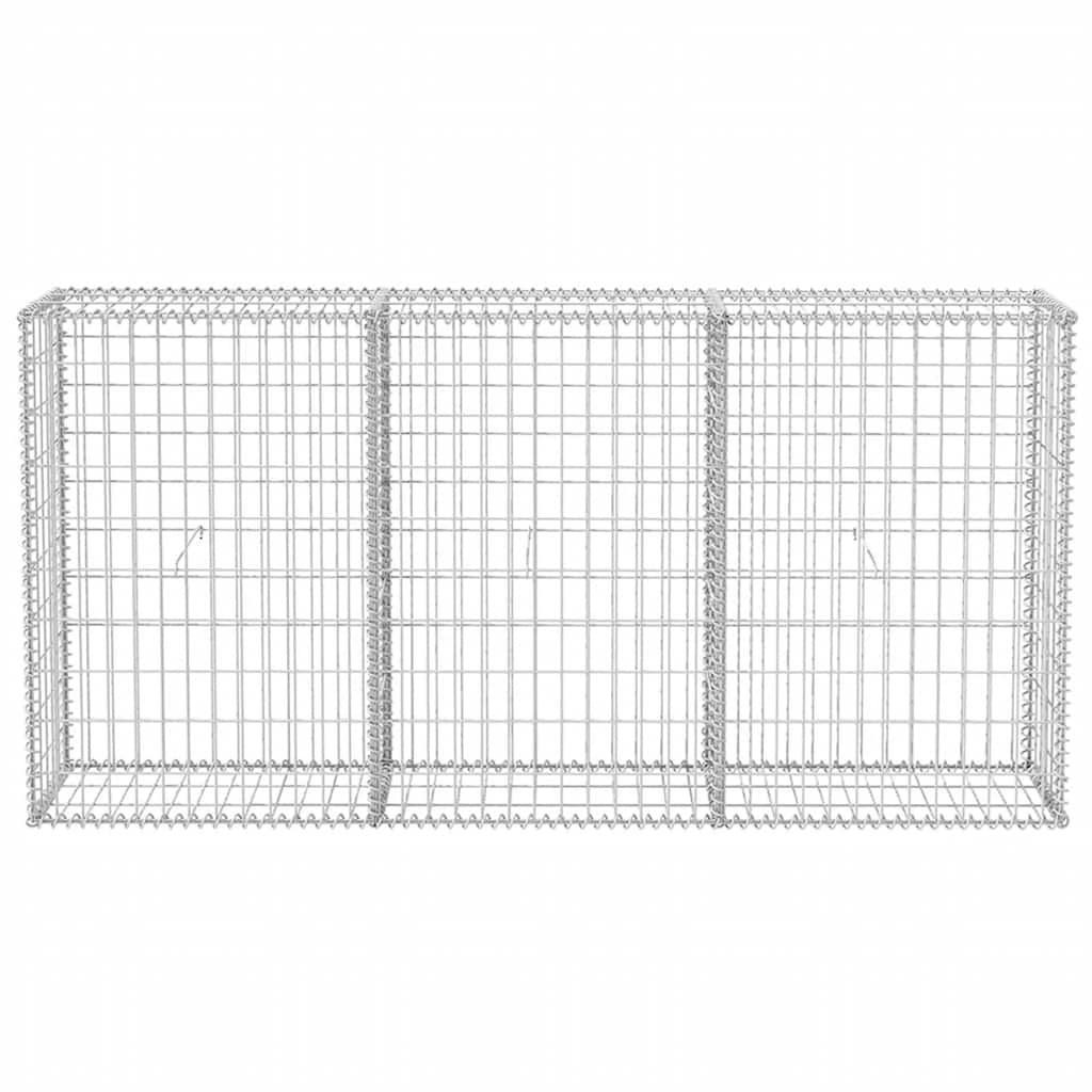 horganyzott acél gabion kosár 200 x 30 x 100 cm