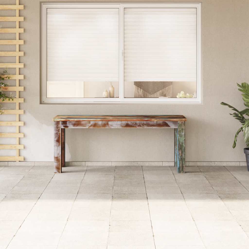 tömör újrahasznosított fa pad 110 x 35 x 45 cm