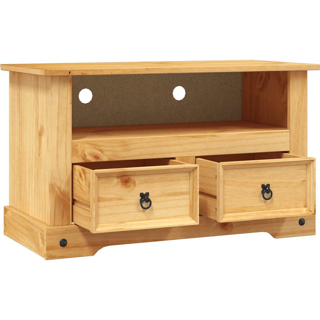 Corona-stílusú mexikói fenyő TV szekrény 91 x 43 x 56 cm