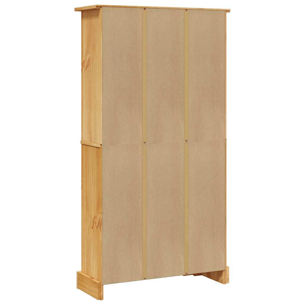 4 szintes Corona-stílusú mexikói fenyő könyvespolc 80x29x150 cm