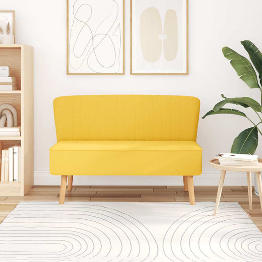 sárga szövetkanapé 117 x 55,5 x 77 cm