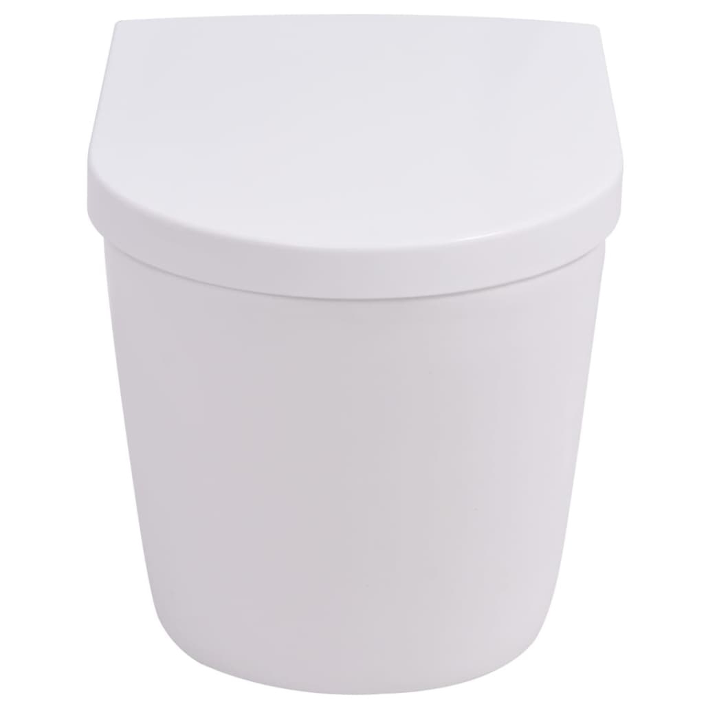 Falra szerelhető fehér kerámia WC