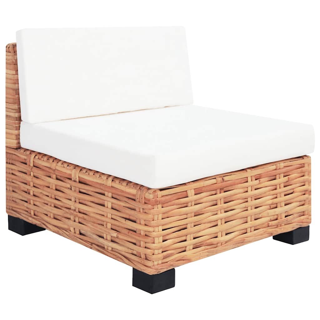 18 részes természetes rattan kanapészett