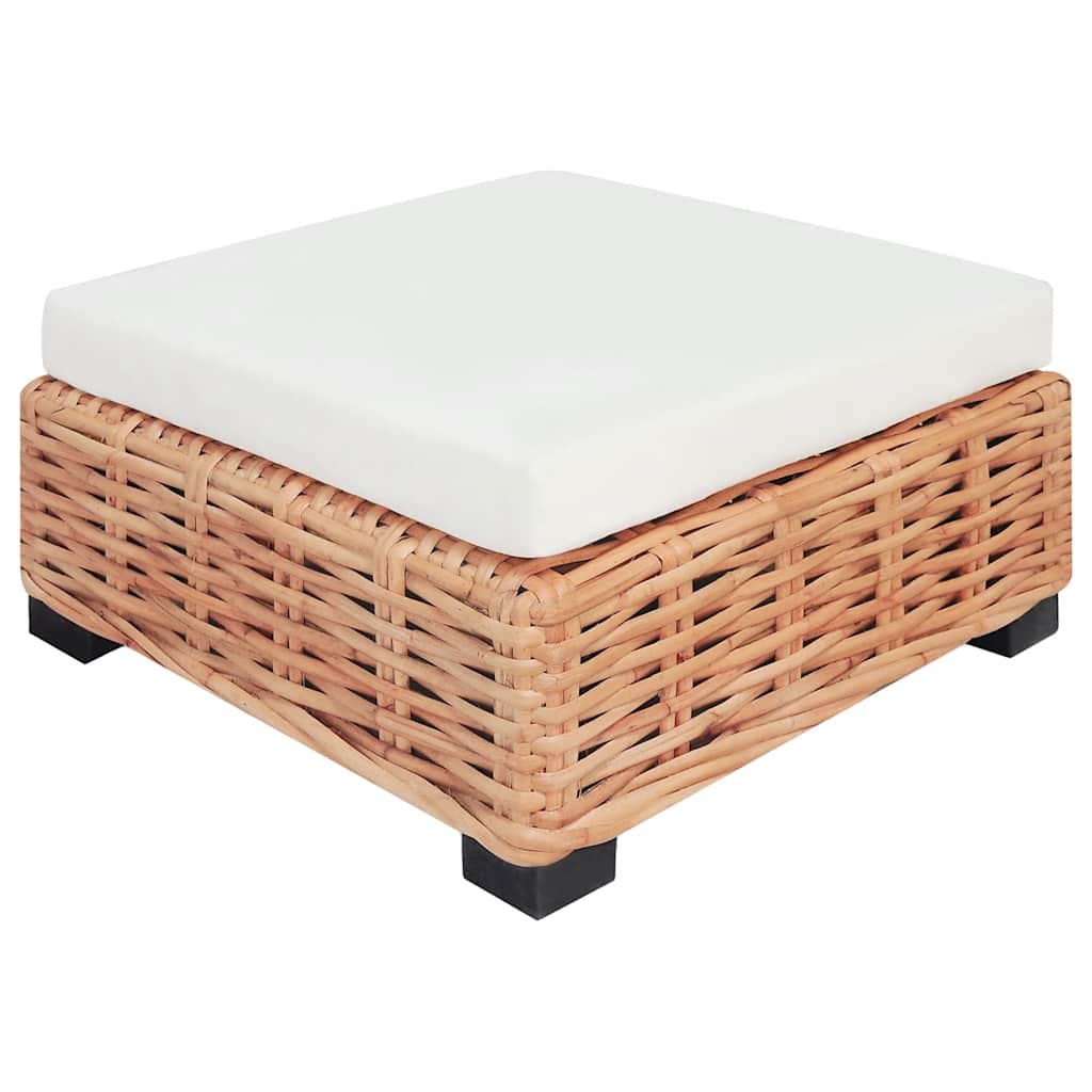 18 részes természetes rattan kanapészett