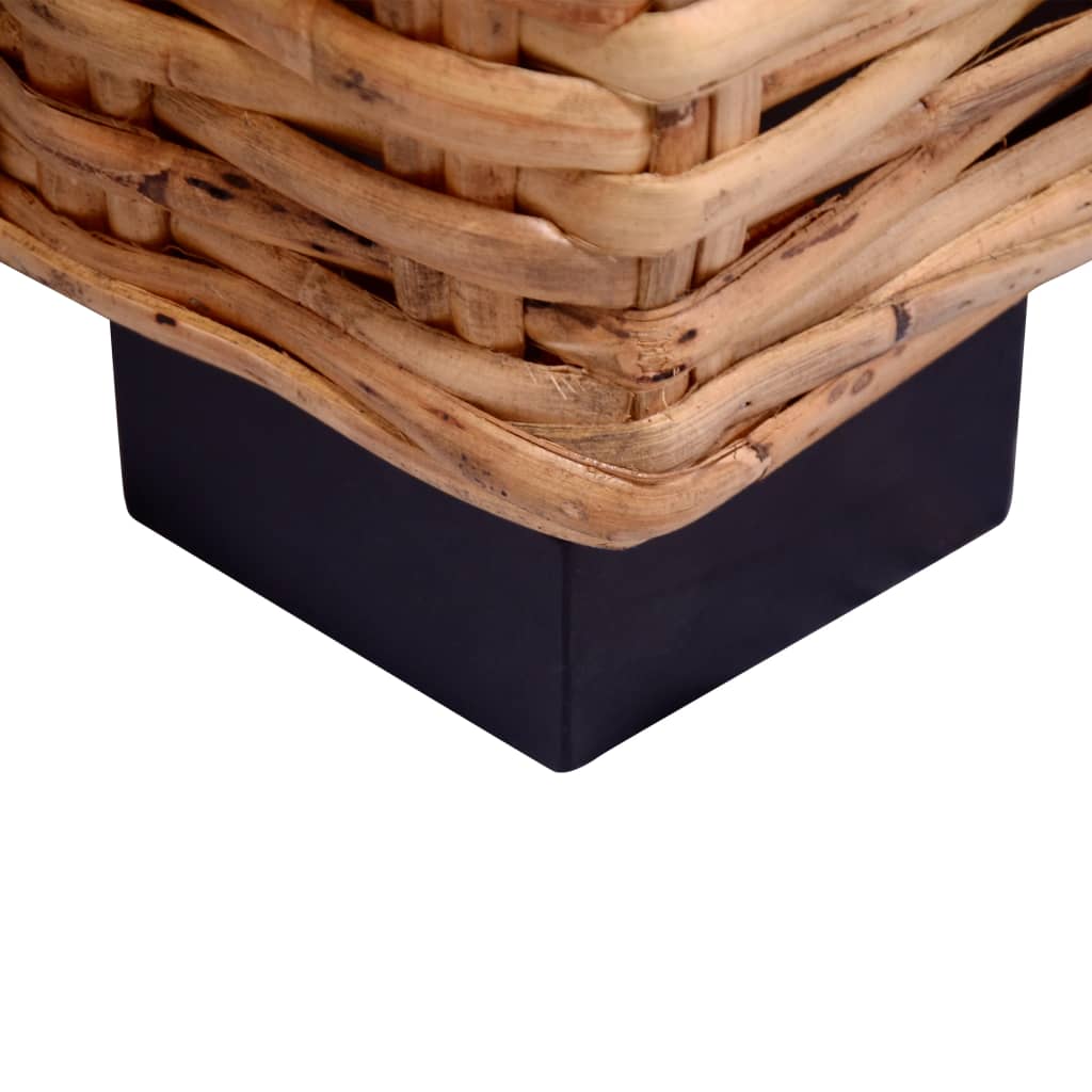 3-személyes természetes rattan kanapé