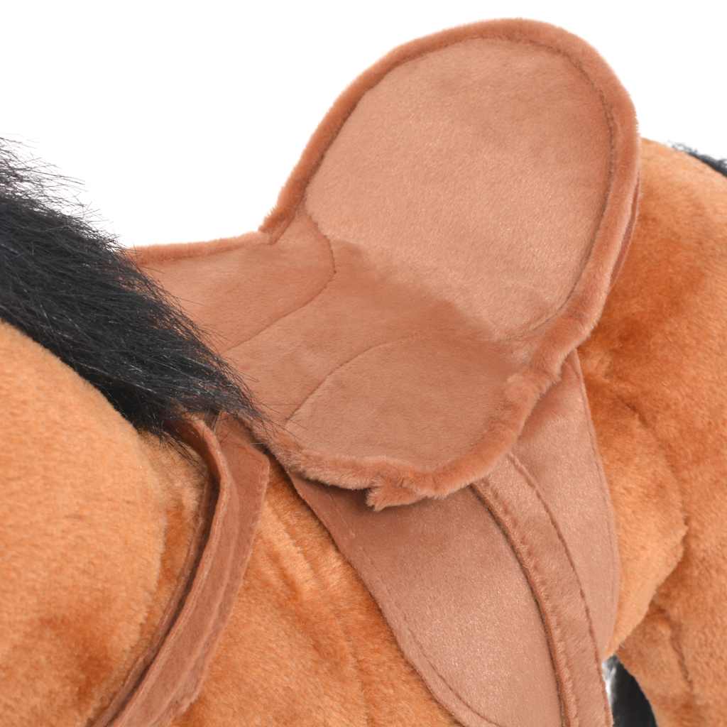 barna álló ló plüssjáték