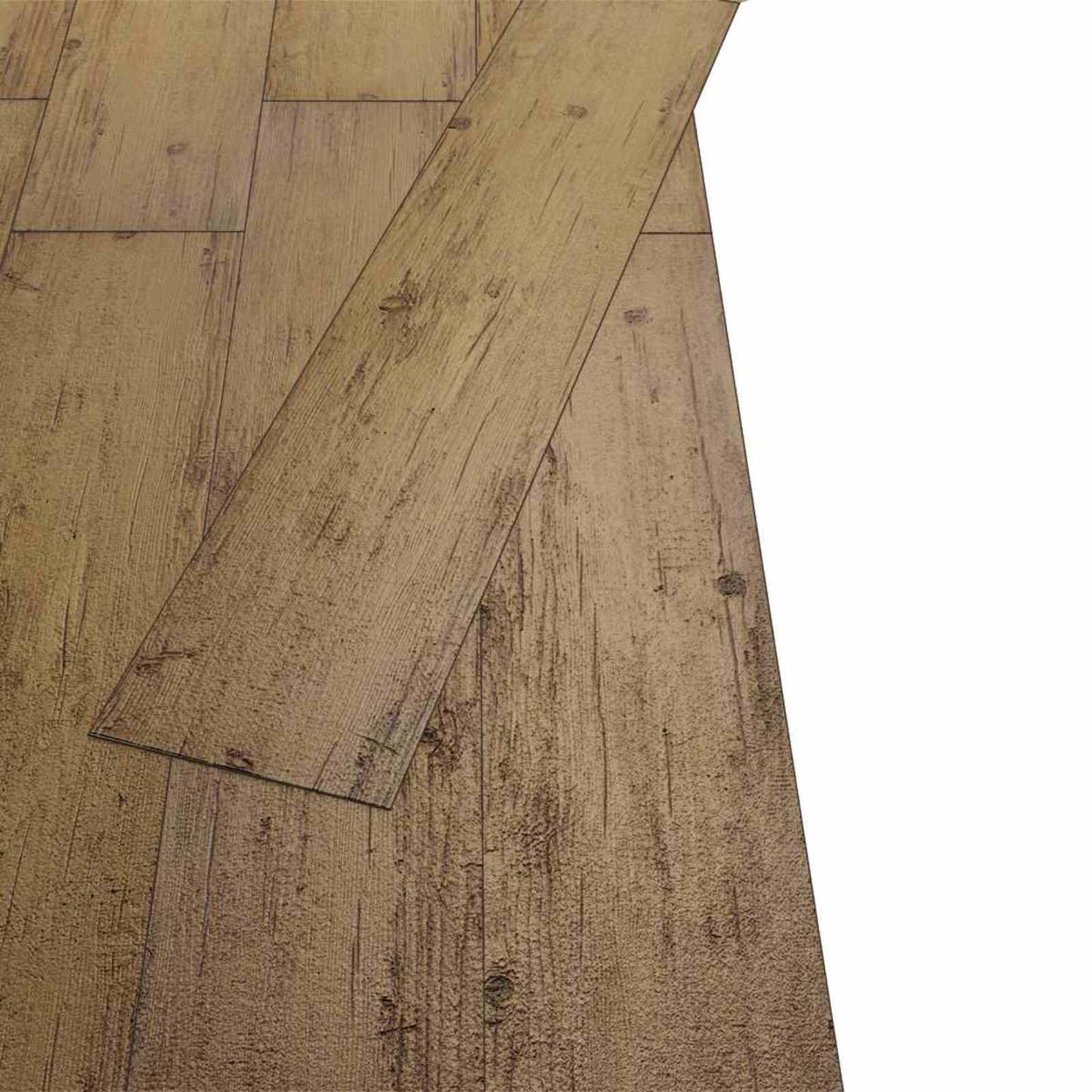 Padlódeszkák 18 pcs Walnut barna 5,26 m² PVC