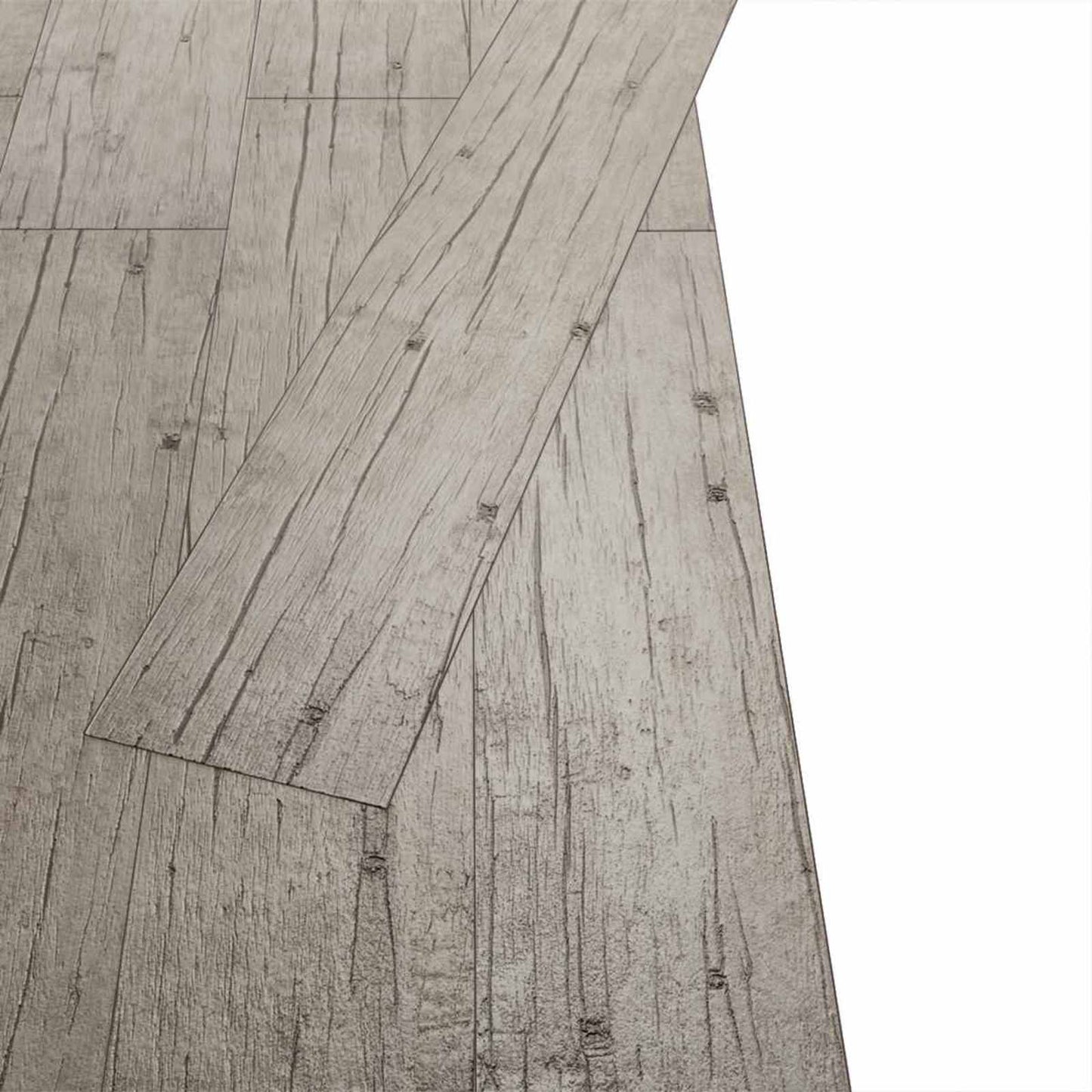 Padlódeszkák 18 pcs Szürke 5,26 m² PVC