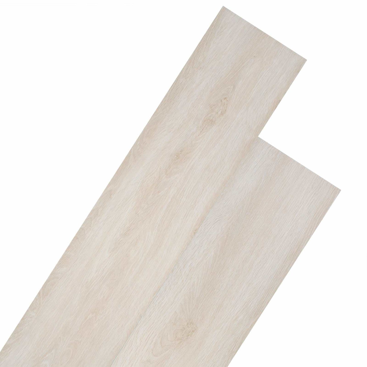Padlódeszkák 18 pcs Fehér 5,26 m² PVC