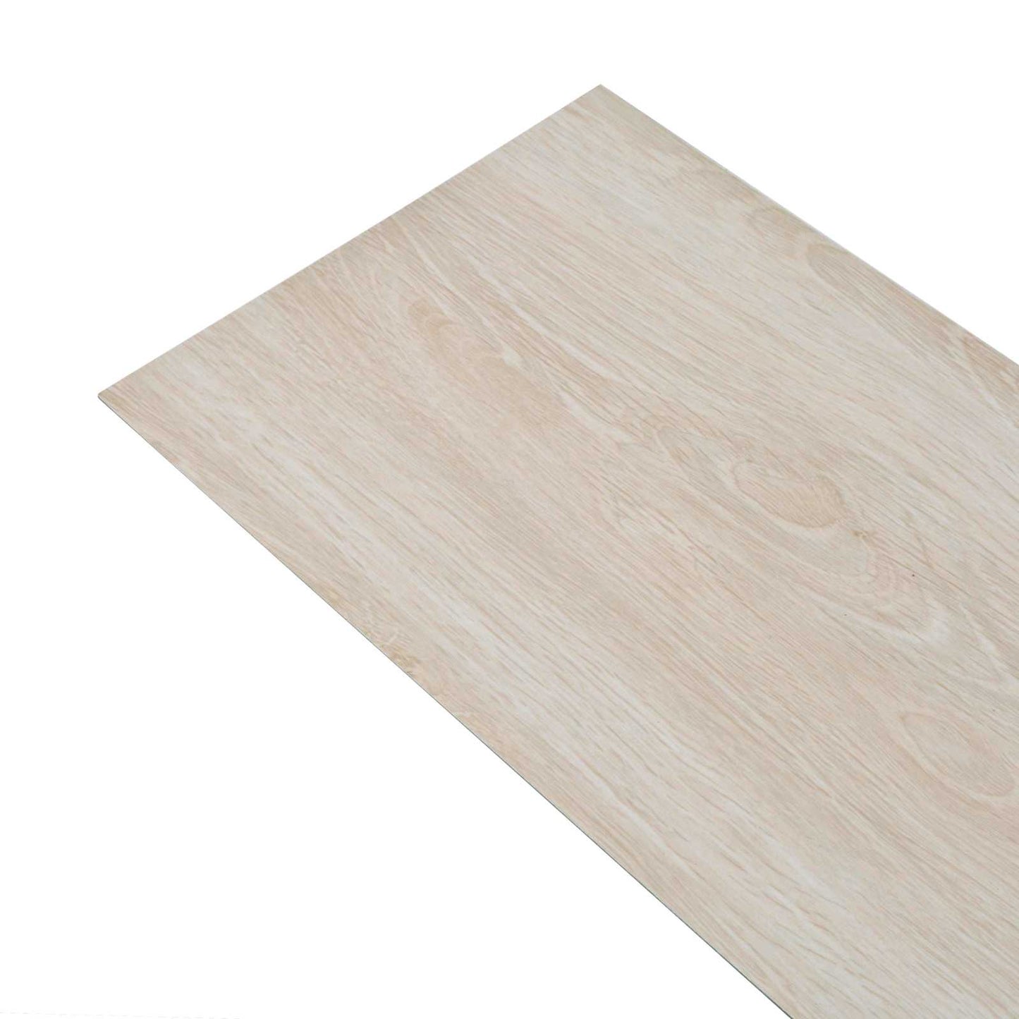 Padlódeszkák 18 pcs Fehér 5,26 m² PVC
