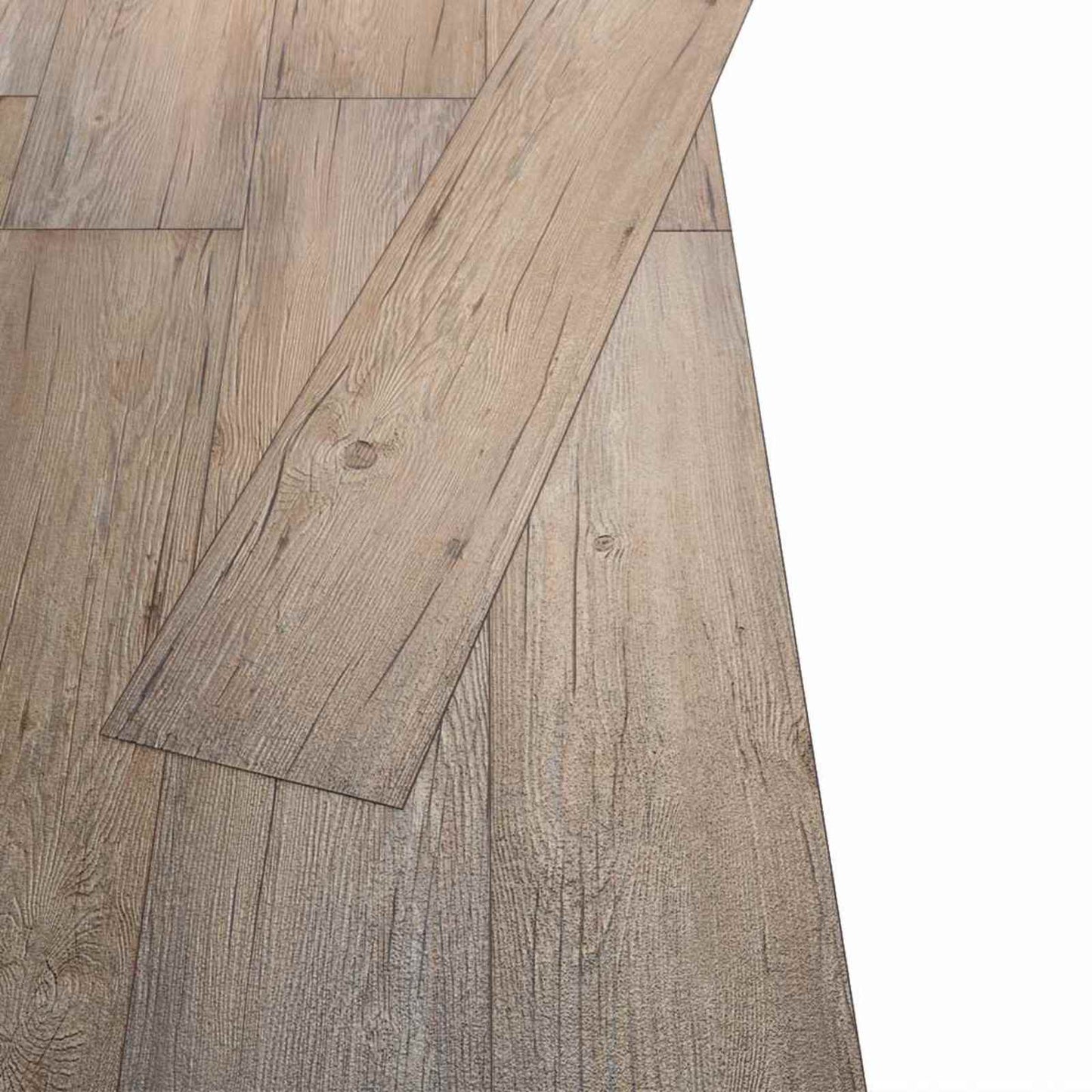 Padlódeszkák 18 pcs Barna 5,26 m² PVC