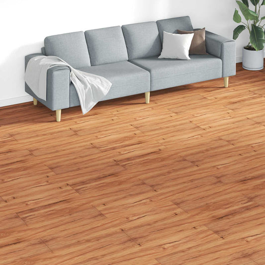 Padlódeszkák 18 pcs Barna 5,26 m² PVC