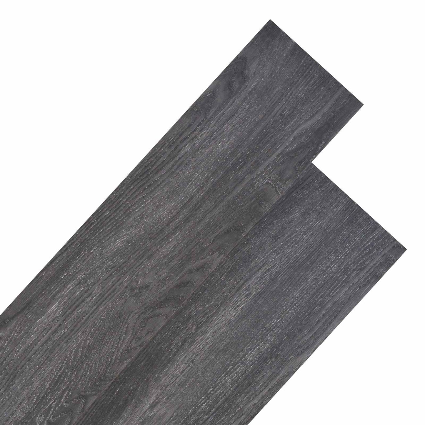 Padlódeszkák 18 pcs Fekete és Fehér 5,26 m² PVC