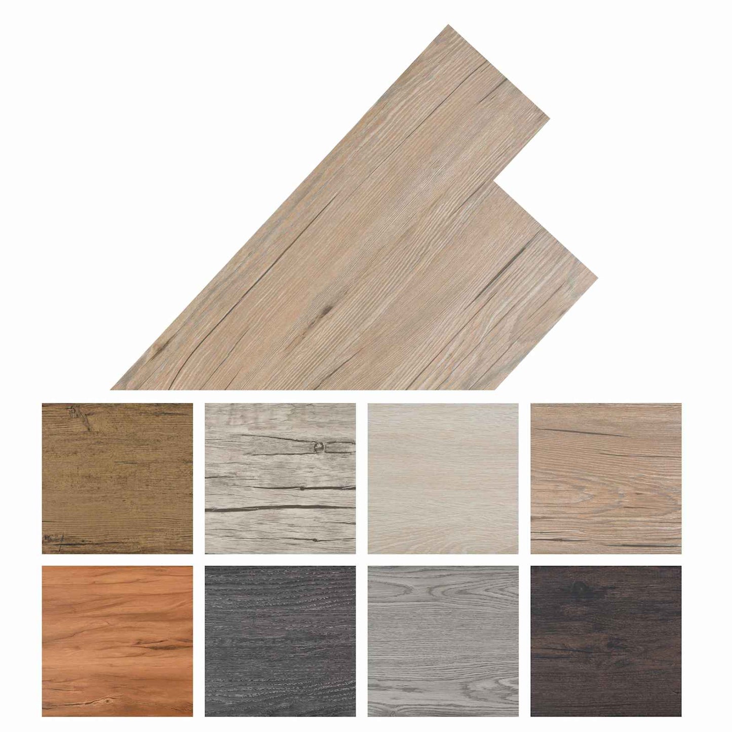 Padlódeszkák 36 pcs Bükkbarna 5,02 m² PVC