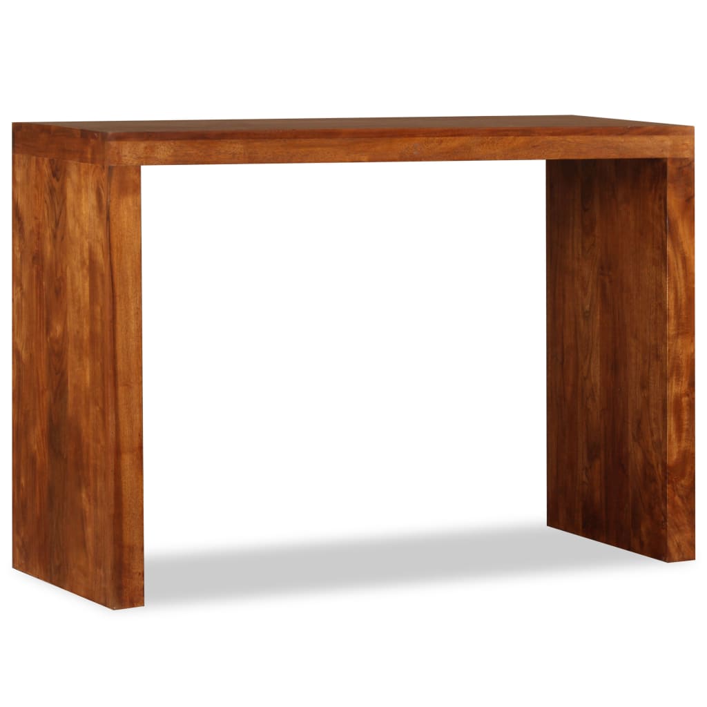 tömör fa konzolasztal mézszínű bevonattal 110 x 40 x 76 cm