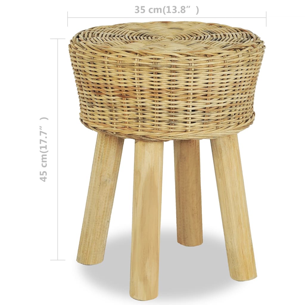 természetes rattan bárszék