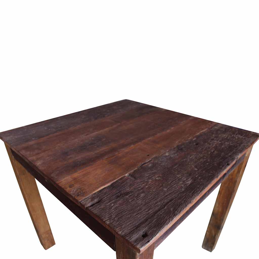 vegyes újrahasznosított fa étkezőasztal 82 x 80 x 76 cm