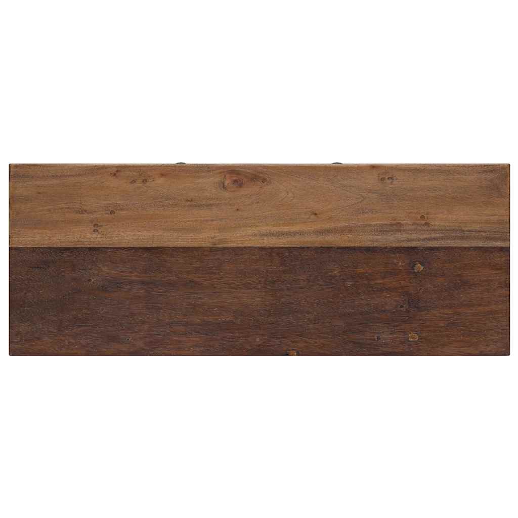 vegyes újrahasznosított fa konzolasztal 80 x 35 x 80 cm