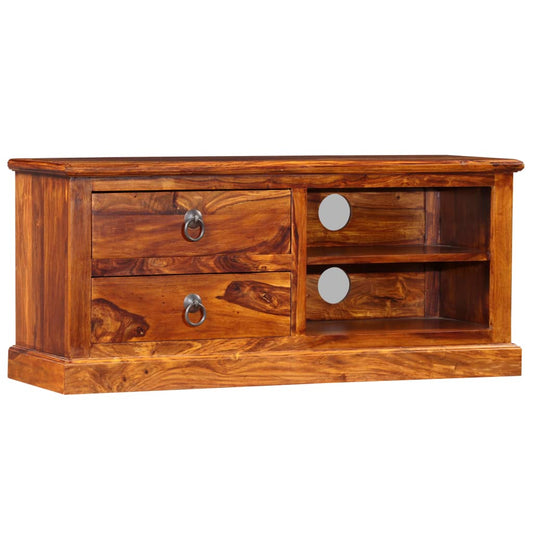 tömör akácfából TV-szekrény 90 x 30 x 40 cm