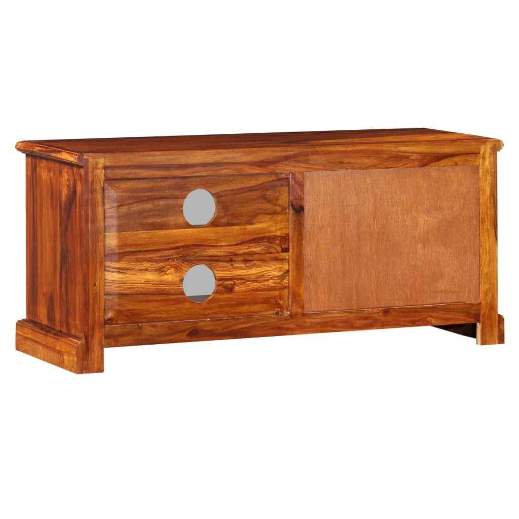 tömör akácfából TV-szekrény 90 x 30 x 40 cm