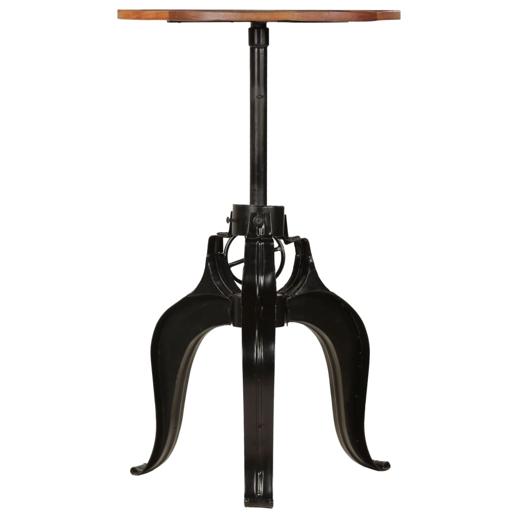 újrahasznosított tömör fa bárasztal 60 x (76-110) cm