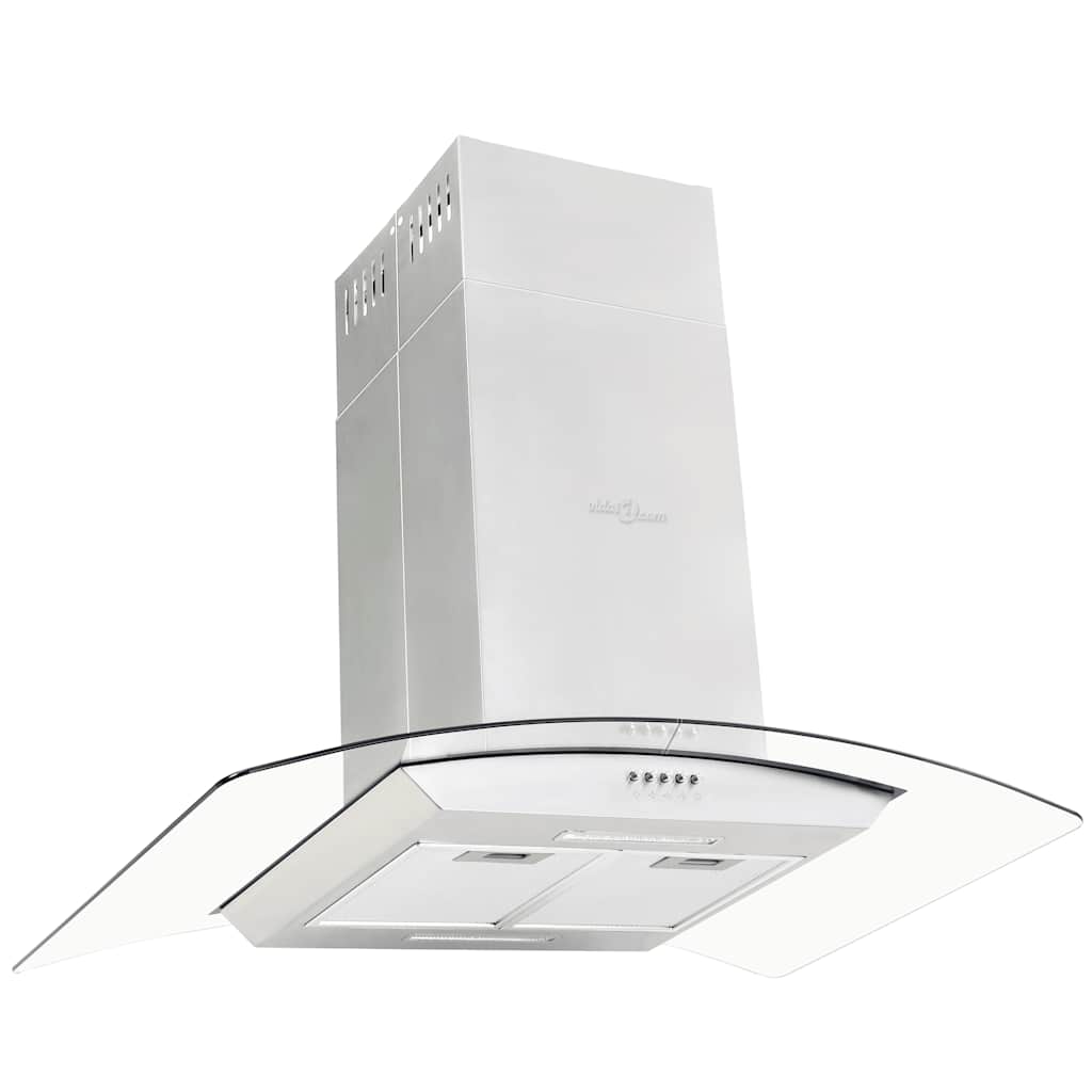 rozsdamentes acél sziget páraelszívó 90 cm 756 m³/óra LED