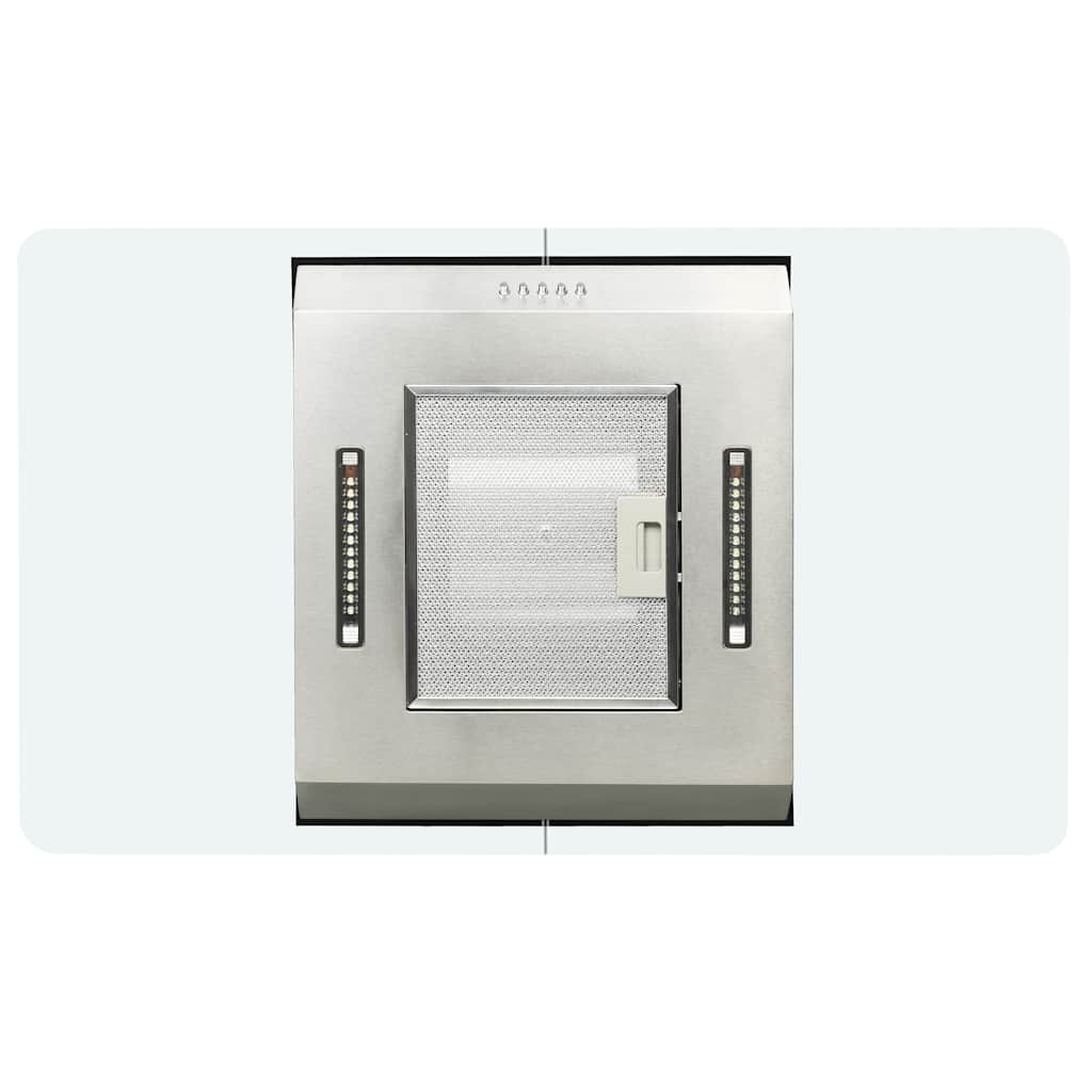 rozsdamentes acél sziget páraelszívó 90 cm 756 m³/óra LED