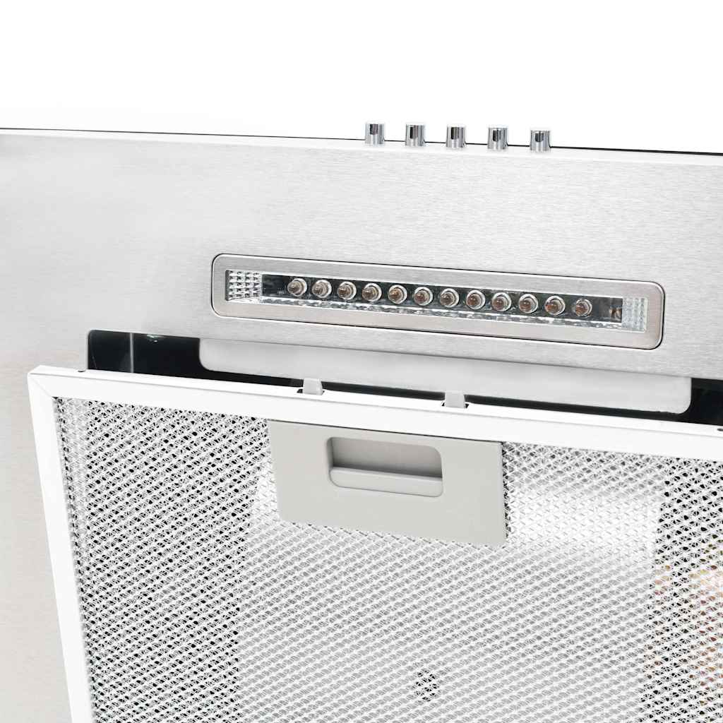 rozsdamentes acél LED-es fali páraelszívó 60 cm 756 m³/óra