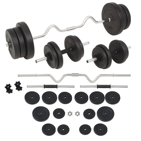 egykezes és kétkezes súlyzókészlet 60 kg