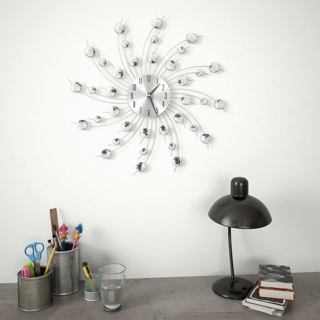 modern küllemű kvarcszerkezetes falióra, 50 cm átmérőjű