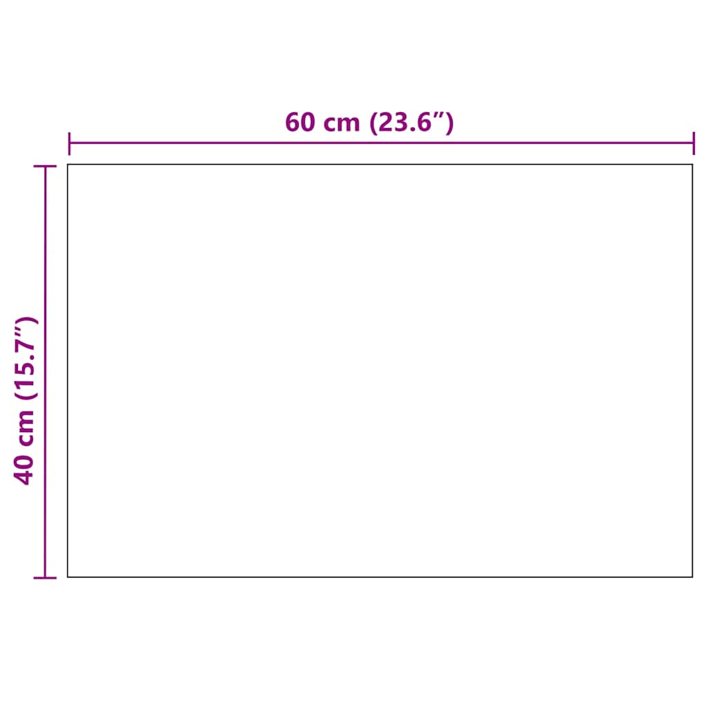téglalap alakú falitükör 60 x 40 cm