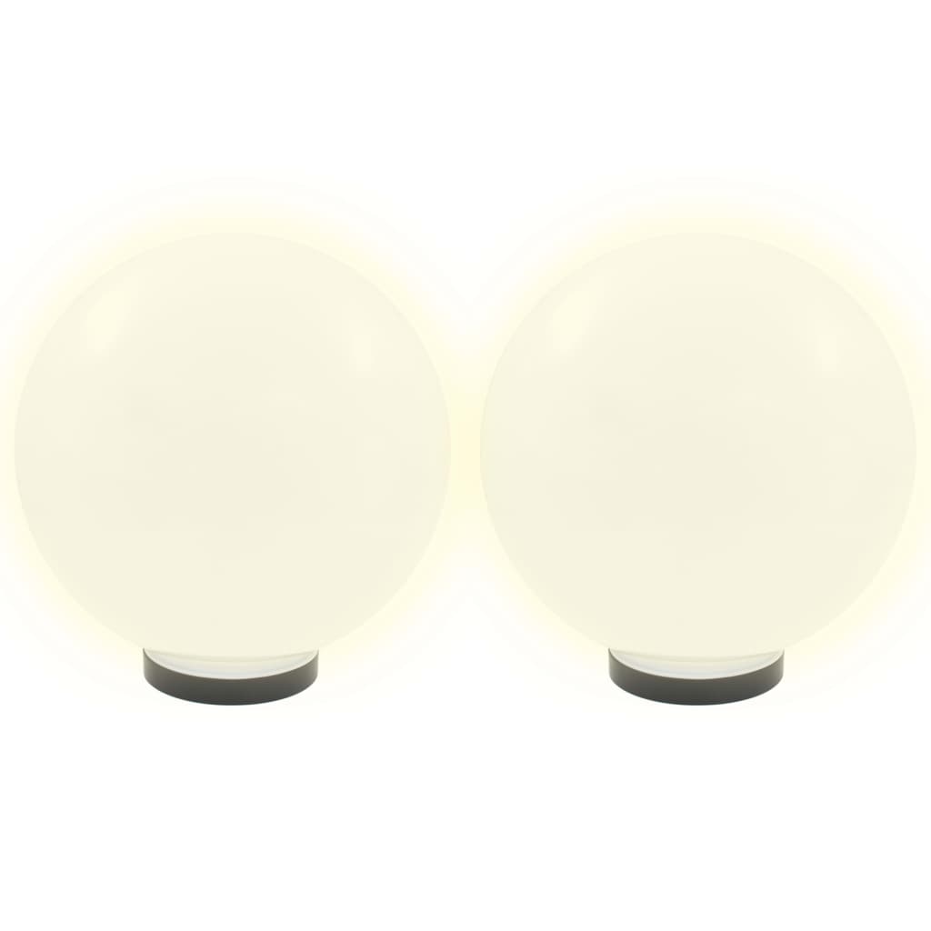 2 db LED gömblámpa 30 cm PMMA