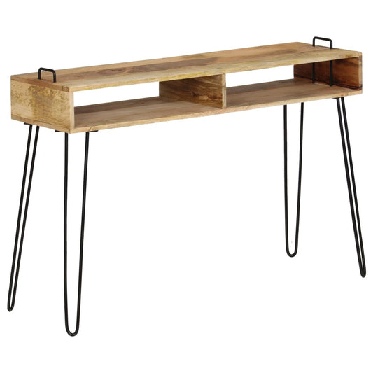tömör mangófa konzolasztal 115 x 35 x 76 cm