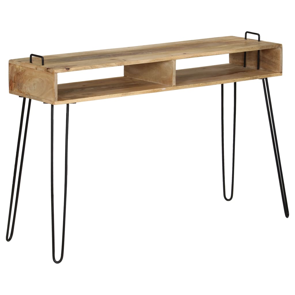 tömör mangófa konzolasztal 115 x 35 x 76 cm