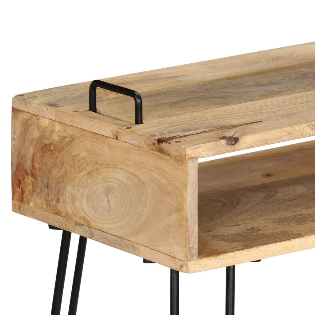 tömör mangófa konzolasztal 115 x 35 x 76 cm