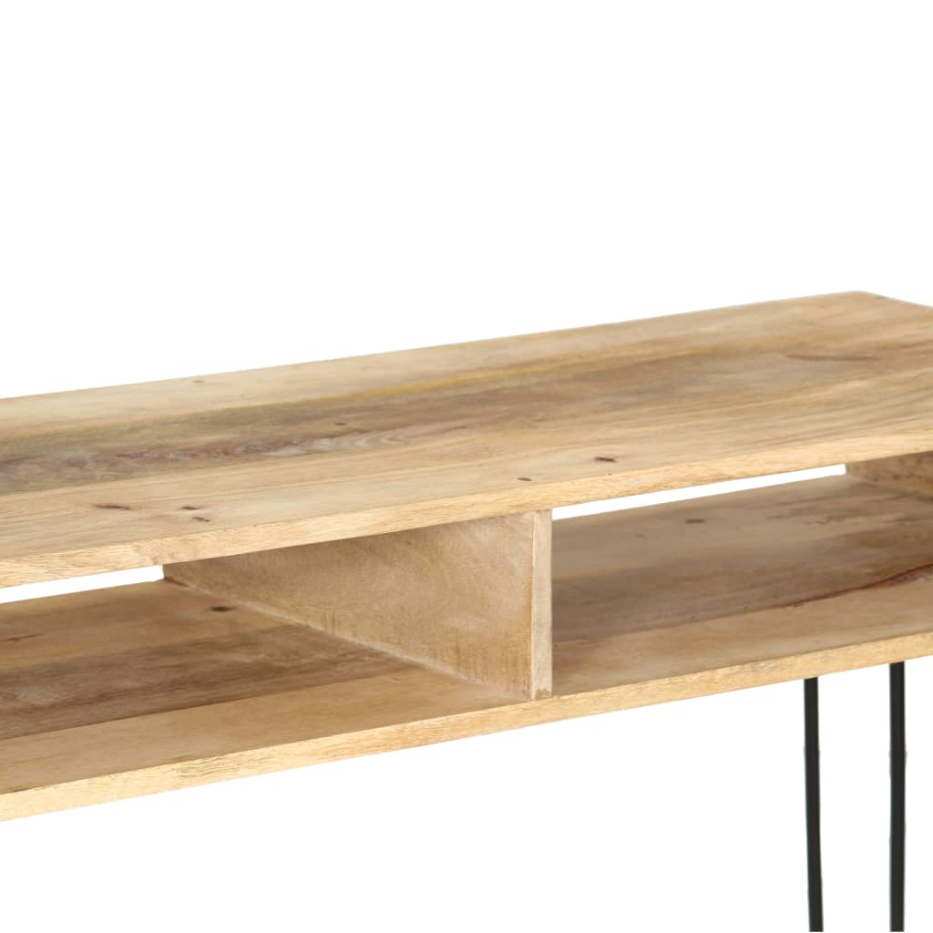 tömör mangófa konzolasztal 115 x 35 x 76 cm