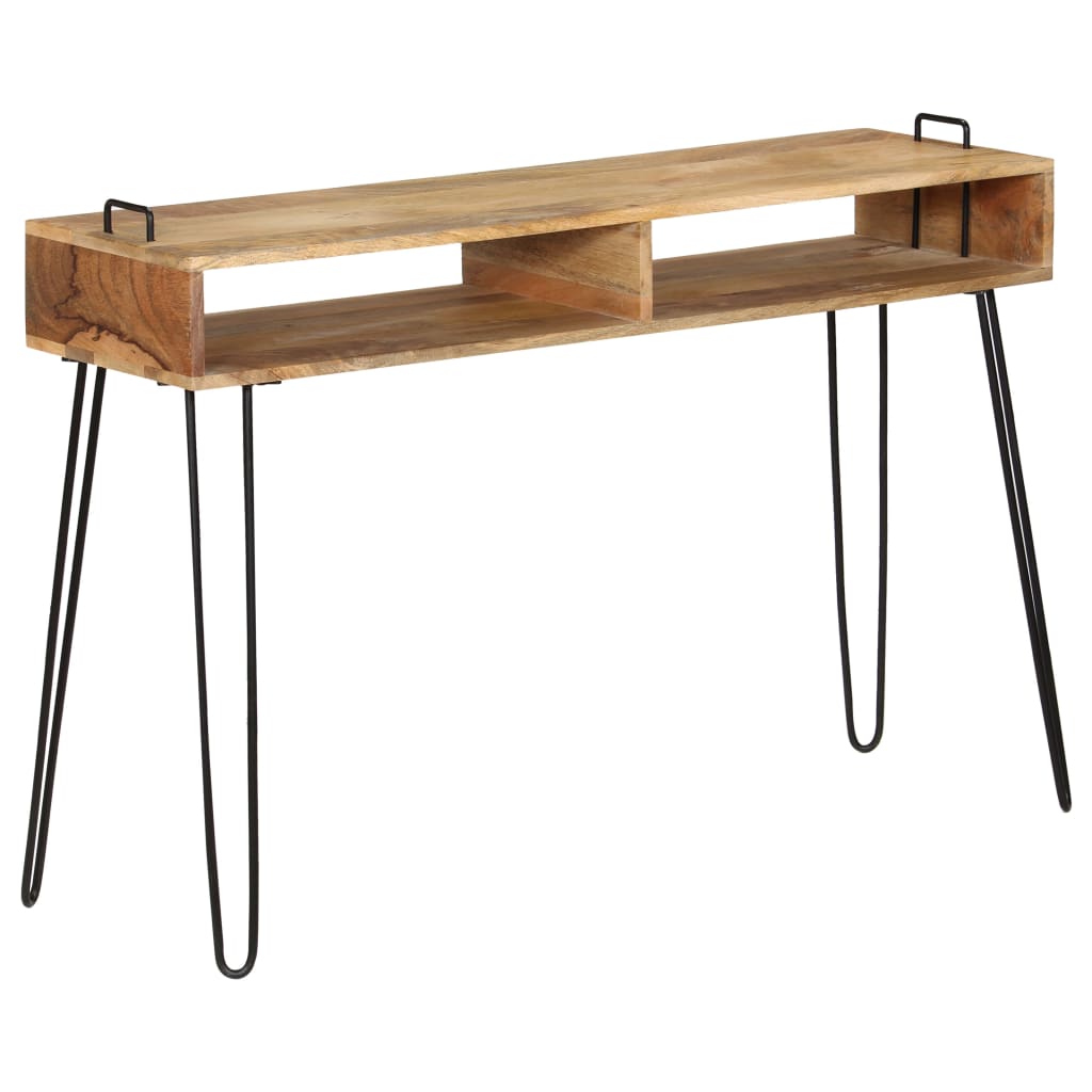 tömör mangófa konzolasztal 115 x 35 x 76 cm