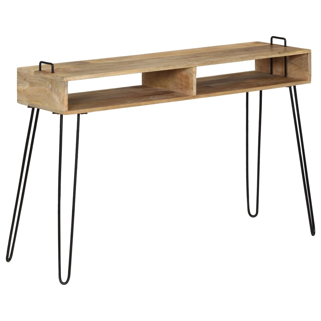 tömör mangófa konzolasztal 115 x 35 x 76 cm
