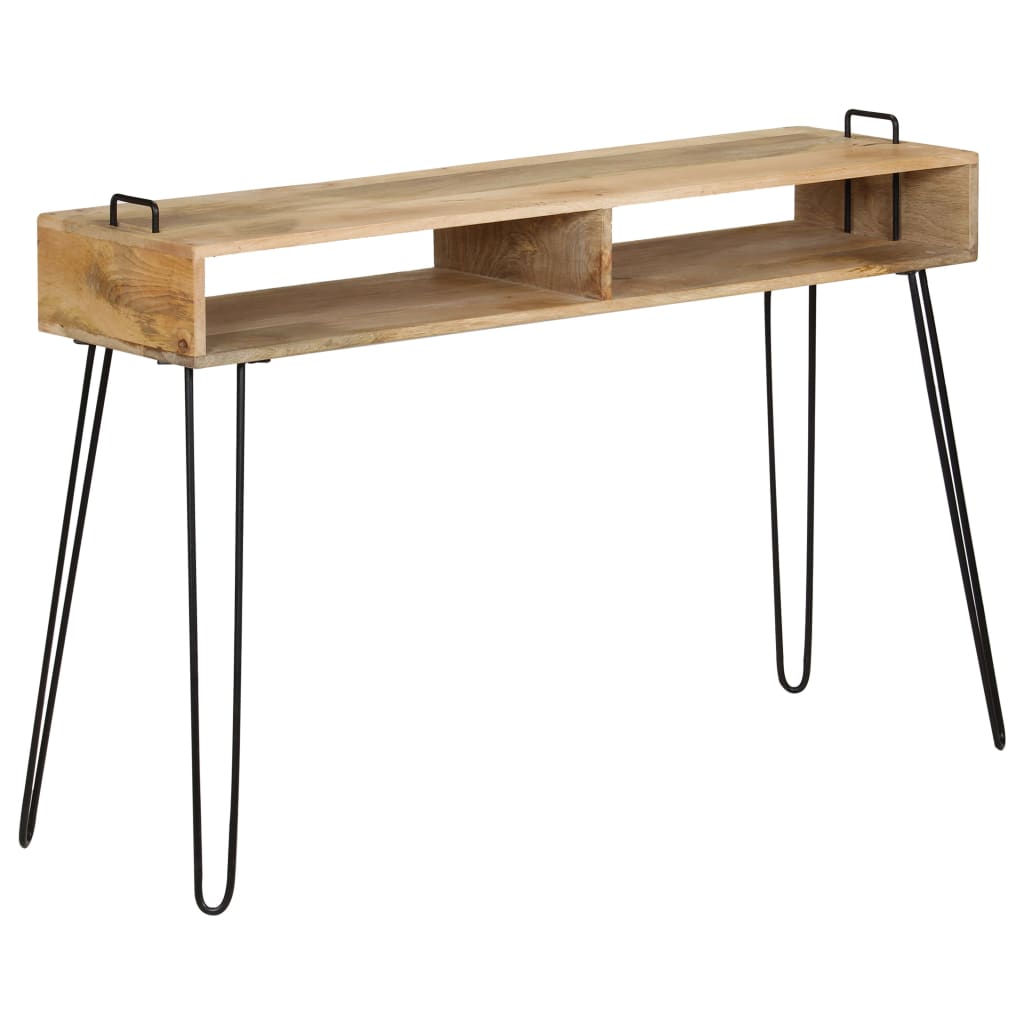tömör mangófa konzolasztal 115 x 35 x 76 cm